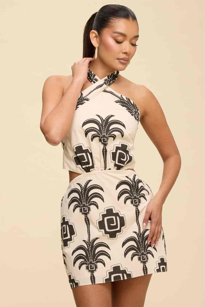 Tropics Halter Mini Dress