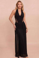 Black Halter Maxi Dress