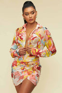 Belen Wrap Shirt Mini Dress
