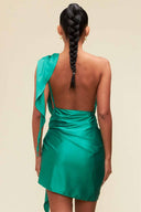 Paula Green One Shoulder Mini Dress back
