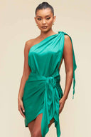 Paula Green One Shoulder Mini Dress