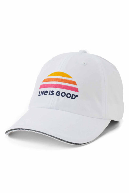 Life is Good Sunset Active Chill Cap front