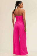 Jennifer Fuchsia Jumpsuit back