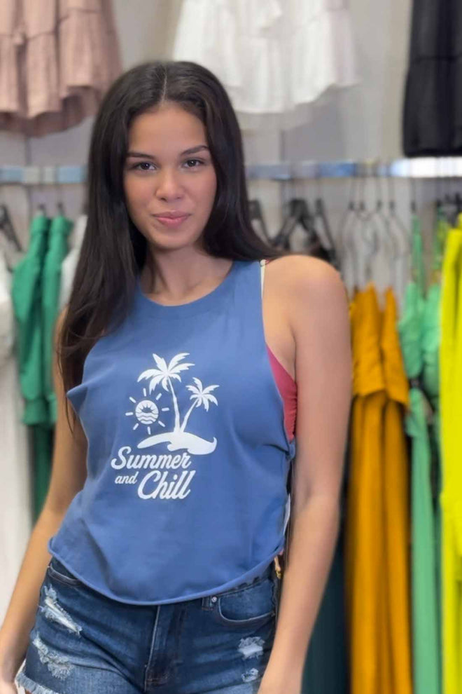 Lauren Blue Tank Top