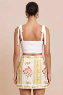 Vintage Floral Skirt Set back
