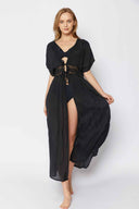 Manuela Black Lace Kimono