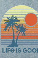 Life is Good Arched Palm Sun Long Sleeve Active T Shirt back detail
