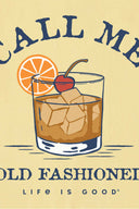 Life is Good Call Me Old Fashioned T Shirt detail