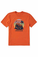 Life is Good Groovy Palm Crusher T Shirt