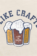 Life is Good I Like Crafts Crusher T Shirt detail