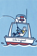 Life is Good Jake Sport Fishing T Shirt detail