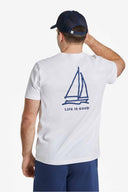 Life is Good Sailboat Crusher T Shirt back