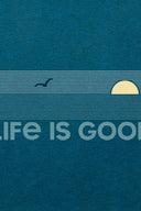 Life is Good Linear Oceanview Active T Shirt detail