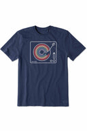 Life is Good Music Color Turntable T Shirt