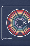 Life is Good Music Color Turntable T Shirt detail