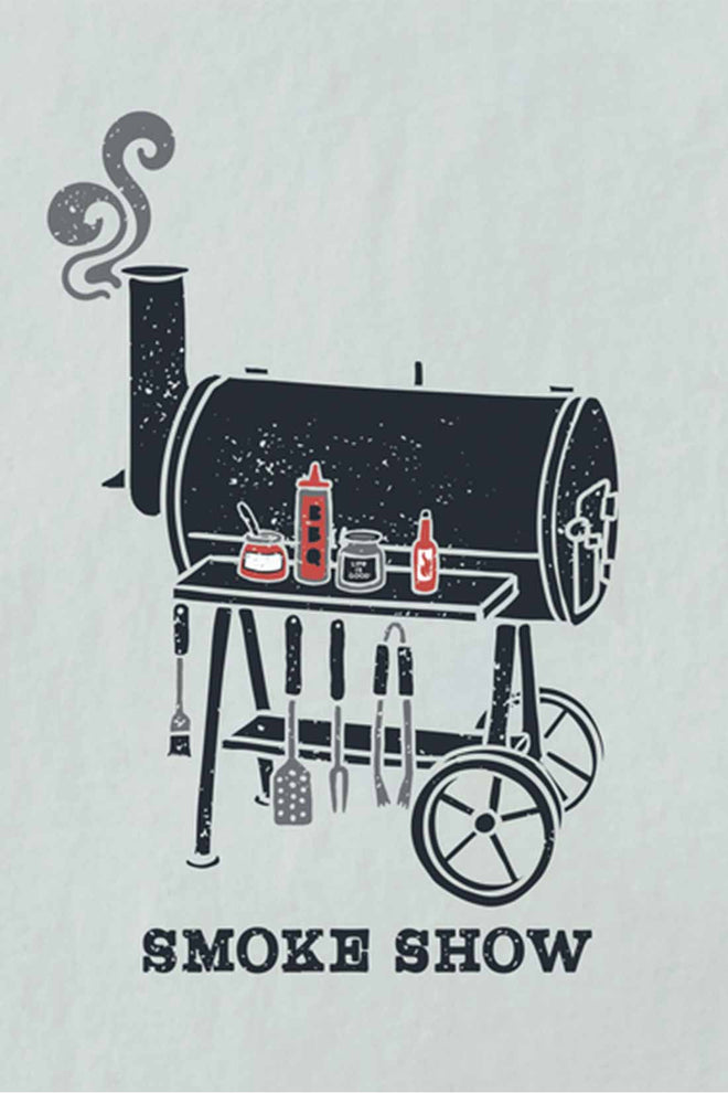 Life is Good Smoke Show Crusher T Shirt detail
