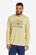 Life is Good Take It Easy Rainbow Long Sleeve Active T Shirt