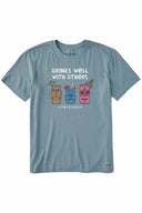 Life is Good Tiki Drinks Well Crusher T Shirt
