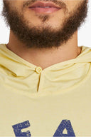 Life is Good Yeah Buoy Long Sleeve Active Hooded T Shirt front detail