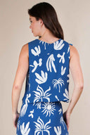 Blue Tie Resort Skirt Set back