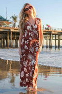 Brown Tie Resort Skirt Set