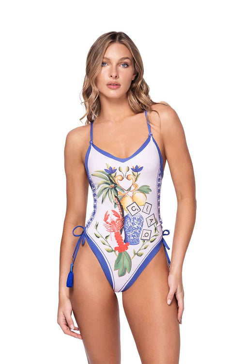 Ola Azul Avery Manarola One Piece front