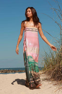 Ola Azul Celeste Desert Maxi Dress