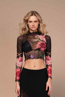 Ola Azul Emily Bloom Top front