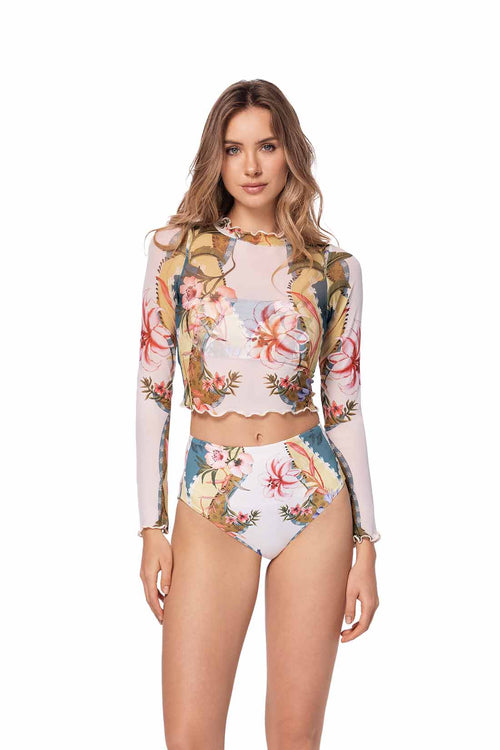 Ola Azul Emily Garden Top front