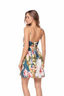 Ola Azul Liah Garden Mini Dress back