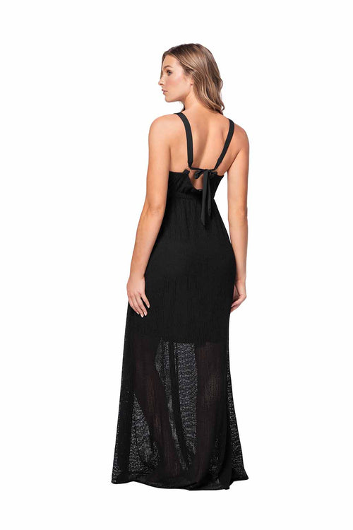  Ola Azul Lilly Ash Maxi Dress back