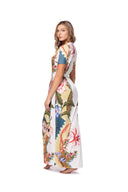 Ola Azul Mariah Garden Maxi Dress back