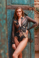 Ola Azul Rebe Tribal One Piece