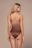 Ola Azul Rosario Umber One Piece back