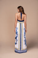 Ola Azul Sabrina Helios Maxi Dress back