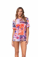 Ola Azul Tiff Havana T Shirt front