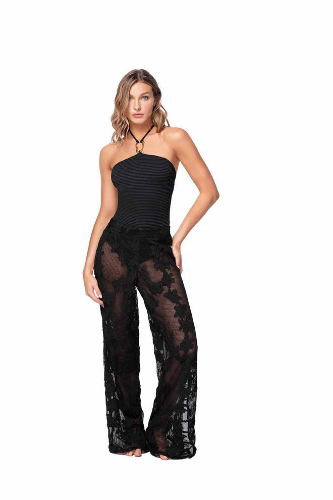 Ola Azul Vienna Onyx Pants front