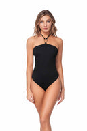 Ola Azul Zella Noir One Piece front