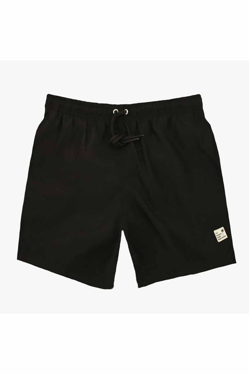 Palmees Black Solid Swim Trunk