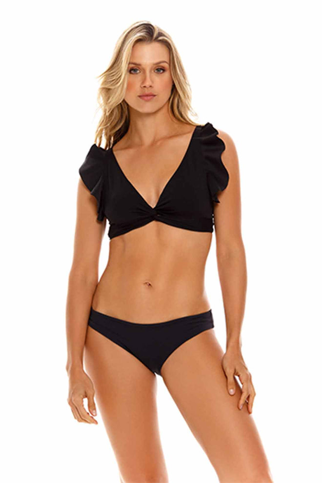 Milonga Black Ruffle Bikini Set