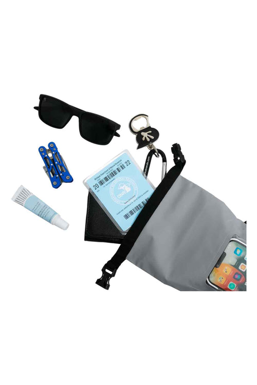 Gecko Grey Waterproof Phone Tote Bag detail