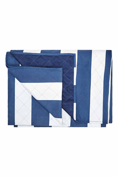 Dock and Bay Whitsunday Blue XL Picnic Blanket fold