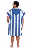 Dock and Bay Cabana Whitsunday Blue Hooded Towel back