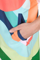 Dock and Bay Fruit Loops Poncho details