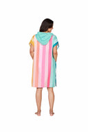 Dock and Bay Coastal Candy Poncho back