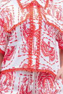 Palm Print Shorts Set details