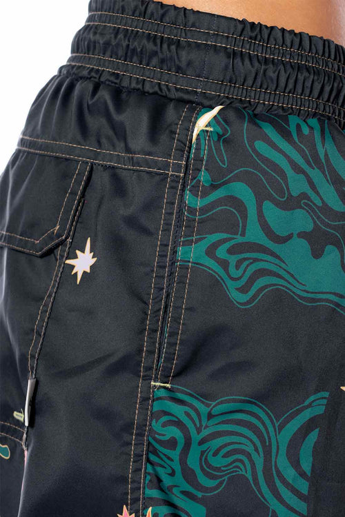 Maaji Flamingo Night Sailor Swimtrunk detail
