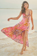Maaji Caramel Foliage Crystal Dress