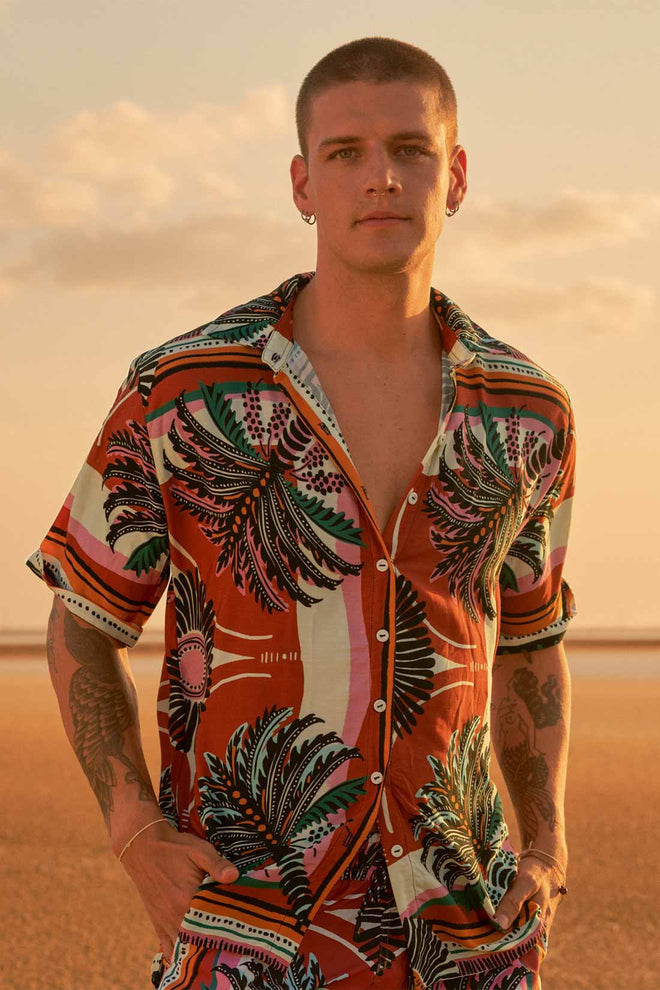 Maaji Eclectic Palms Saona Shirt men