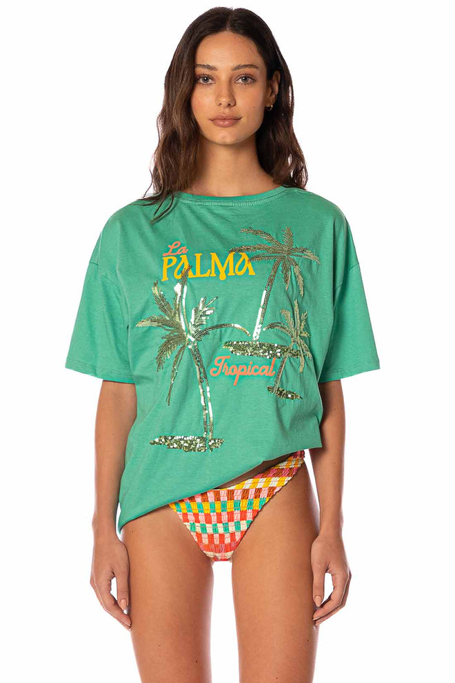 Maaji Tropical Green Azalea T Shirt